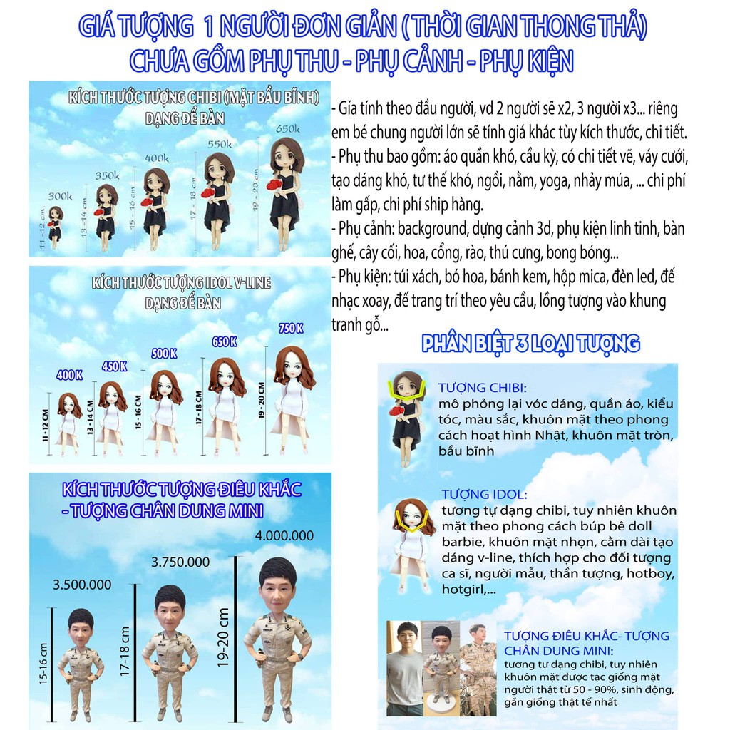 Hộp mica nhỏ (không gồm tượng chibi)