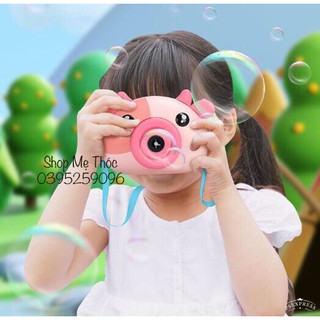 Đồ chơi máy ảnh thổi bong bóng cho bé