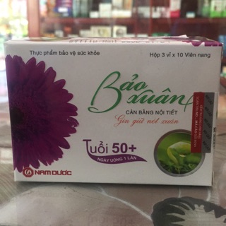 BẢO XUÂN 50+ - cân bằng nội tiết- gìn giữ nét xuân (H/30 viên)