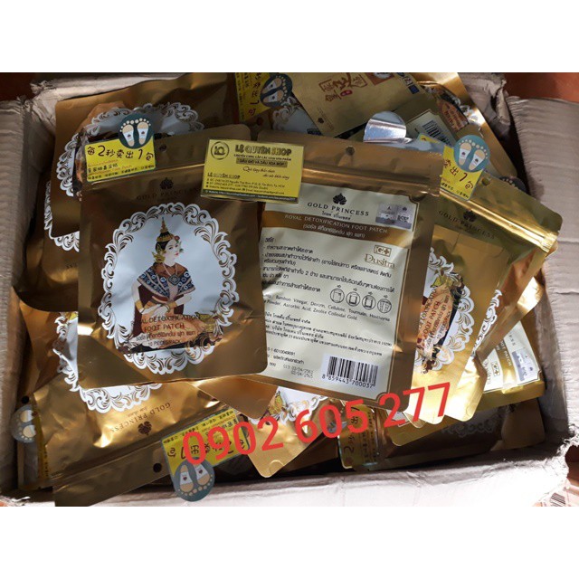 Miếng dán thải độc chân Gold Princess Royal Thái lan