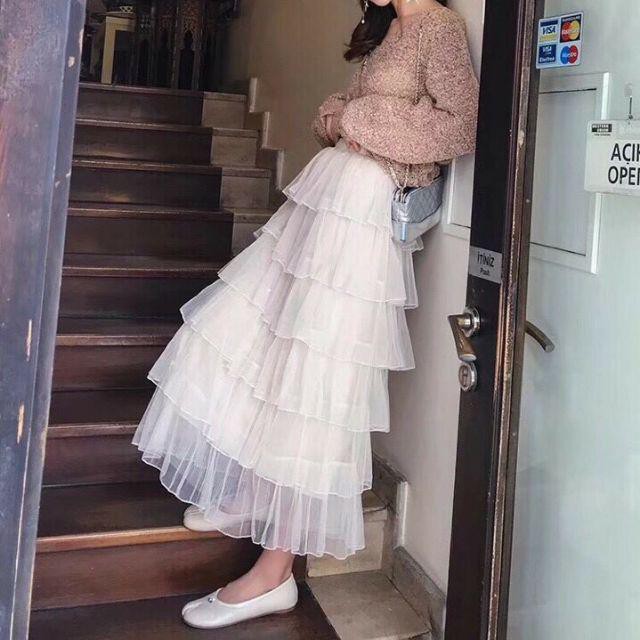 Chân váy xếp ly dài tiểu thư ( kèm ảnh thật ) CHÂN VÁY TẦNG | BigBuy360 - bigbuy360.vn