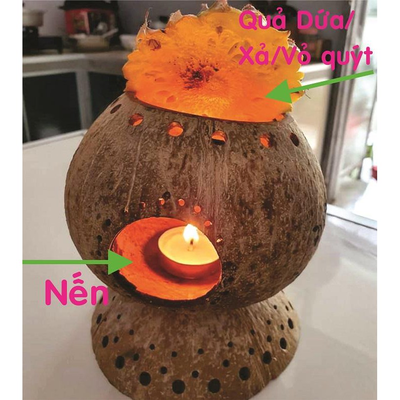 Đèn xông hương tinh dầu, trái cây tự nhiên - Yescoco Xưởng SX - ST02A