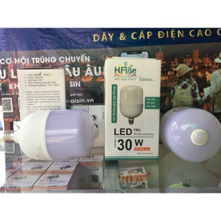 Đèn led cảm ứng tự động bật khi có người 30W (mua 2 bóng tặng 1 bóng led tích điện)