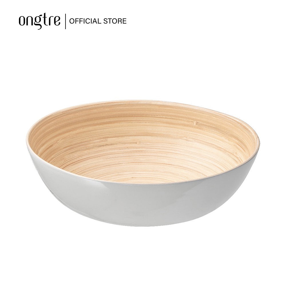 [Mã LIFEMALL2505 giảm 10% đơn 250K] Bát Tre Cuốn ONGTRE đựng Salad/món trộn/hoa quả/đồ khô (Bamboo Salad Bowl)