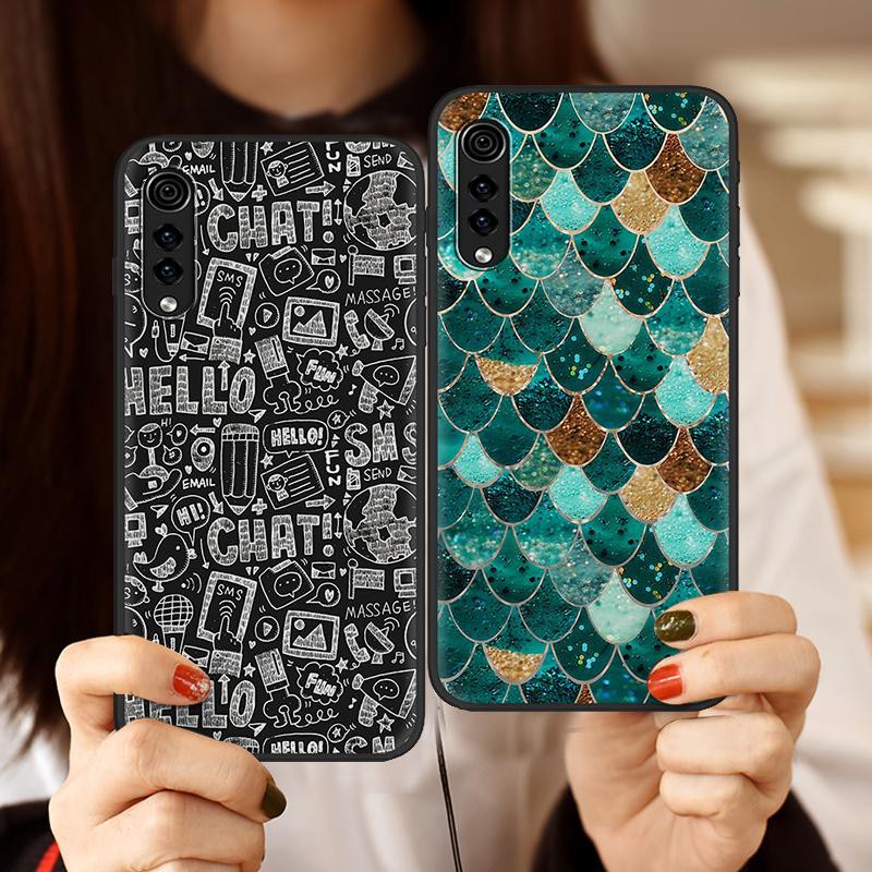 Ốp điện thoại silicon in họa tiết thời trang cho LG Velvet 4G/5G