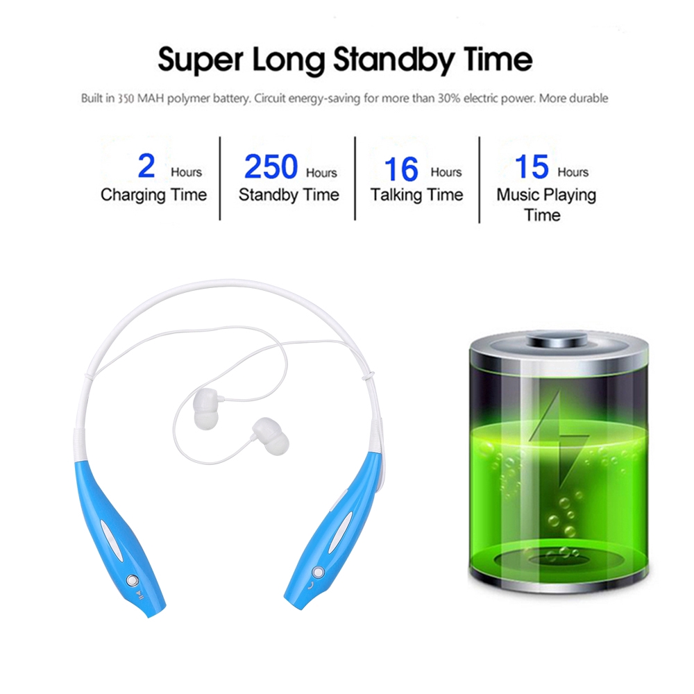 Tai nghe Bluetooth không dây HBS730 phong cách thể thao 2019 tiện dụng