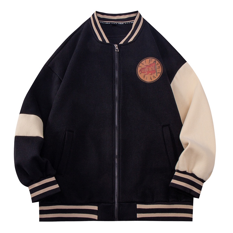 Áo khoác bóng chày dáng rộng phong cách đường phố hàng mới năm 2021