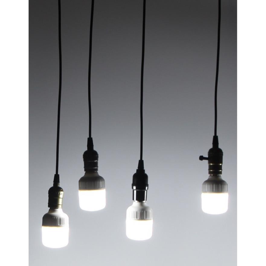 Bộ 5 đèn thả cổ điển Vintage bóng đèn led búp trụ 9w