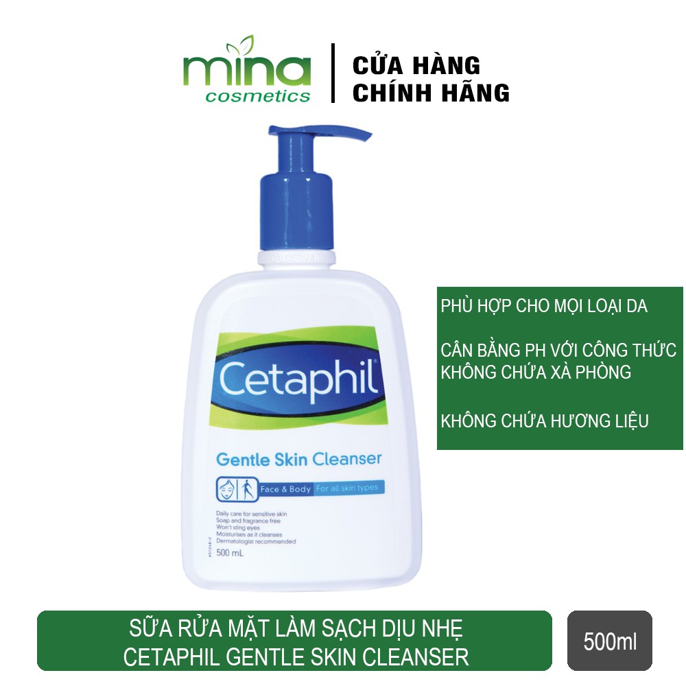 Sữa rửa mặt làm sạch dịu nhẹ Cetaphil Gentle Skin Cleanser