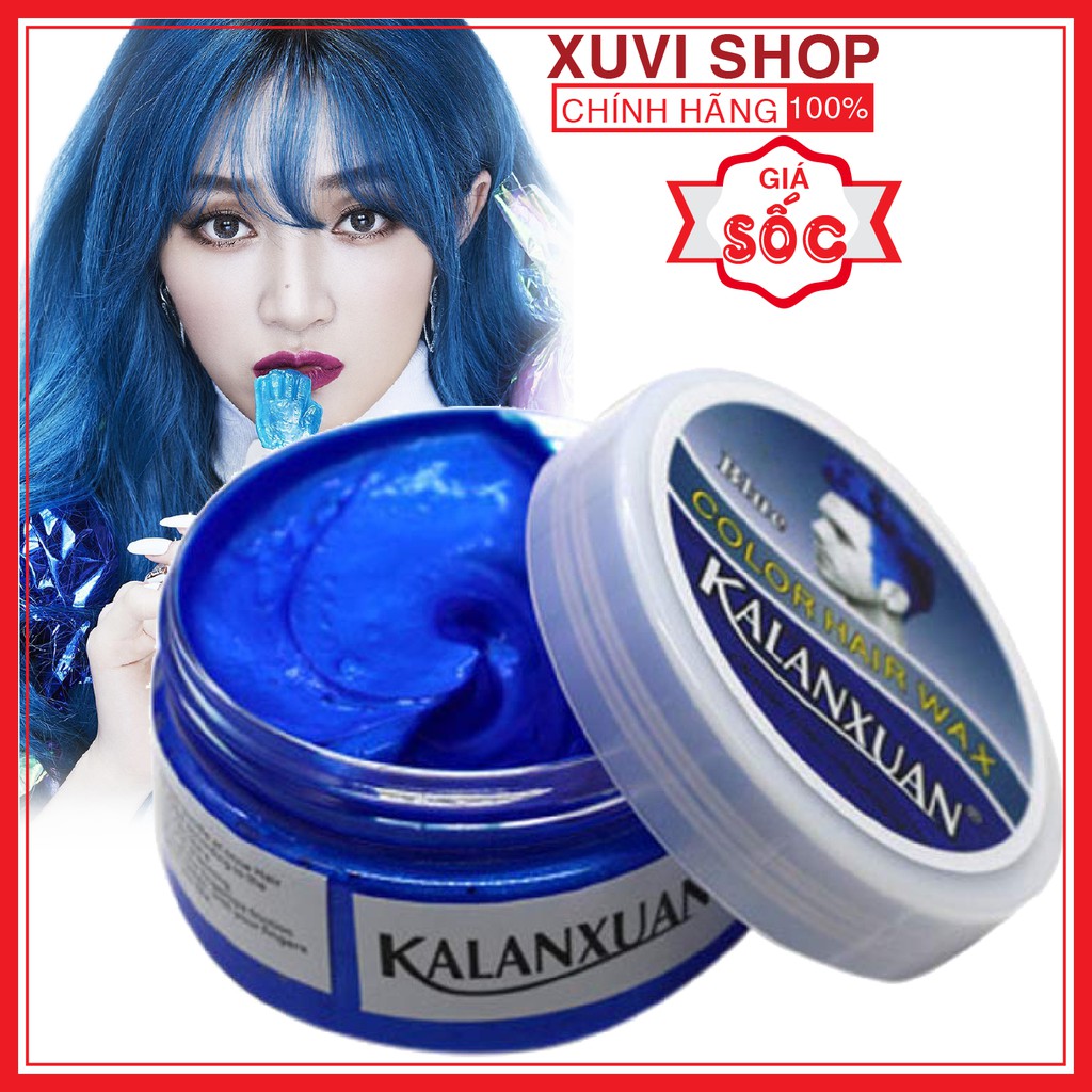 Thuốc Nhuộm Tóc Tạm Thời Xanh Dương KALANXUAN 100ml Chính Hãng + Tặng Bao Tay - XUVI SHOP