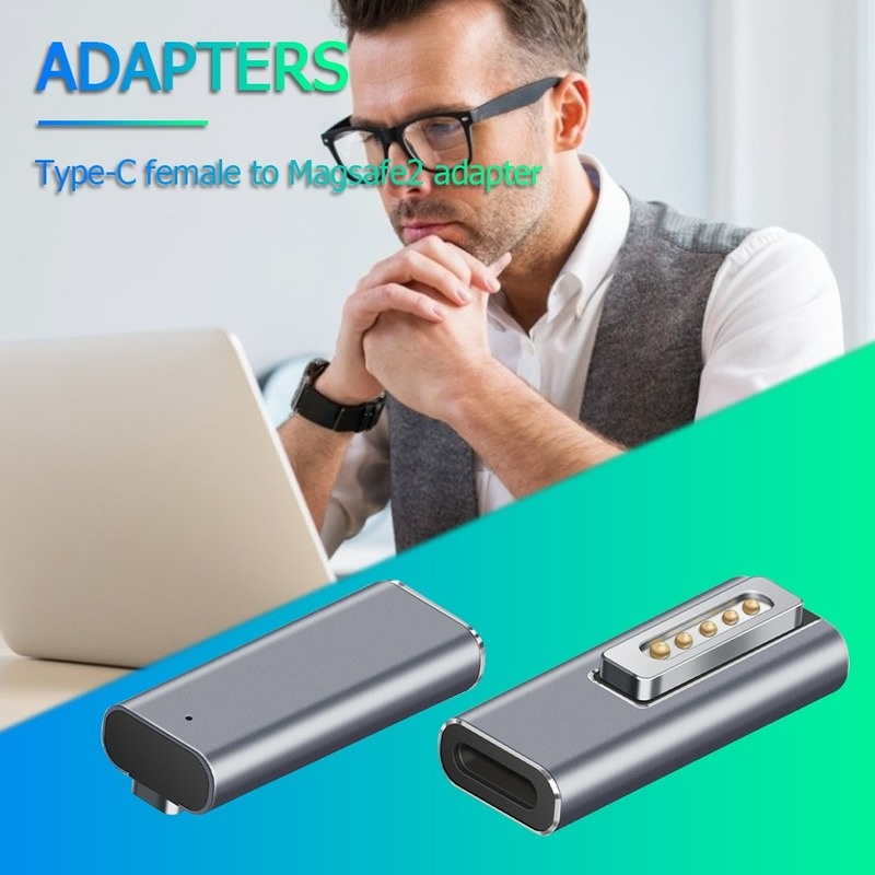 1 Đầu Chuyển Đổi Ổ Cắm Type-C Sang Magsafe2 USB C Cho Magsafe 2 MacBook Pro /