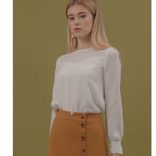 Áo Blouse Tay Dài Lilya 01TOP2073