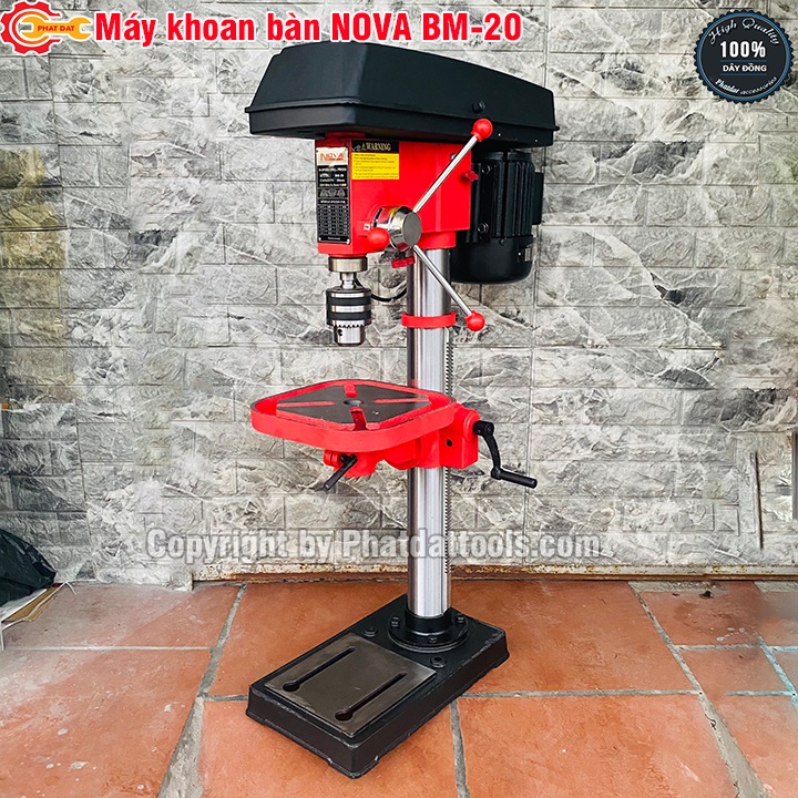 Máy Khoan Bàn NOVA BM-20 - Cao 1m - Công Suất 1100W - Hàng Nội Địa Cao Cấp - Bảo Hành Toàn Quốc 12 Tháng