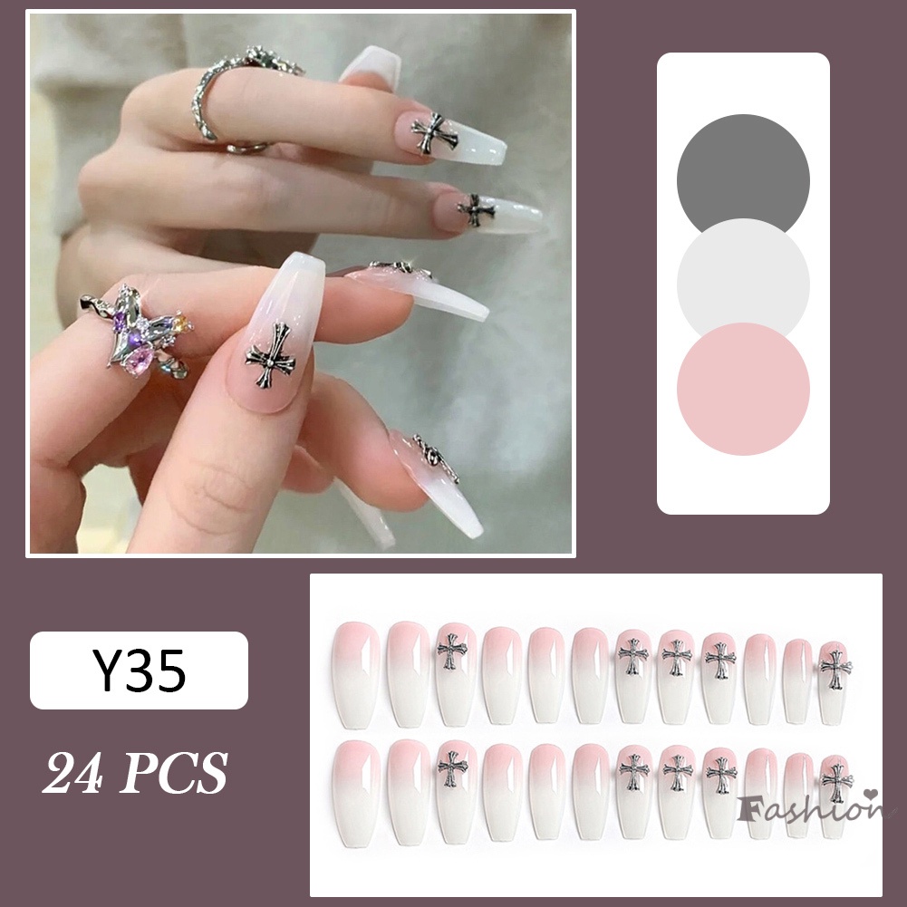 Bộ 24 Móng Tay Giả Thời Trang Nữ Độc Đáo