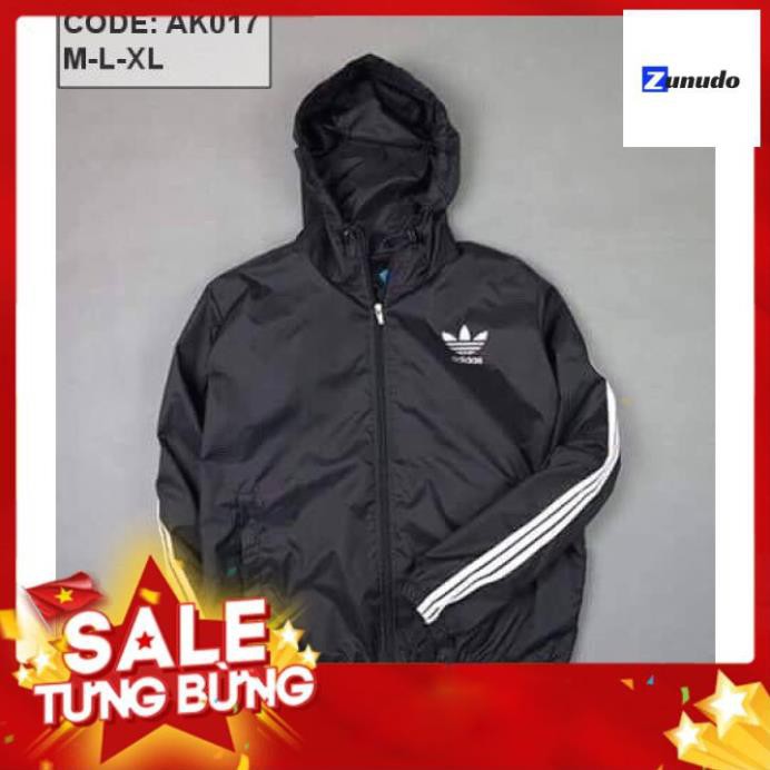 Áo khoác Adidas siêu thời trang ⚡⚡ FREESHIP ⚡⚡ XẢ KHO chất dù hai lớp mềm mịn, chống nắng, chống nước [nữ mặc được]  ྇