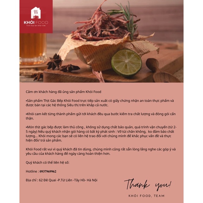 Trâu gác bếp Khói Food gói 100 gram loại ngon [Tặng kèm chẳm chéo] | BigBuy360 - bigbuy360.vn