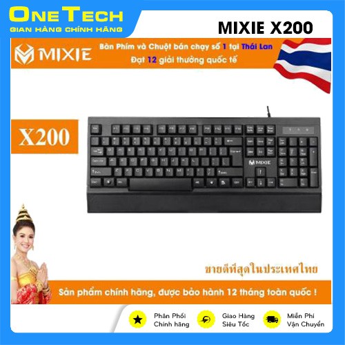 BÀN PHÍM GAMING GIẢ CƠ MIXIE X200 - CHÍNH HÃNG PHÂN PHỐI