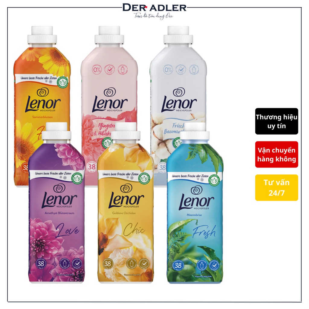 NƯỚC XẢ VẢI ĐẬM ĐẶC LENOR - ĐỦ TRỌN BỘ MÙI HƯƠNG