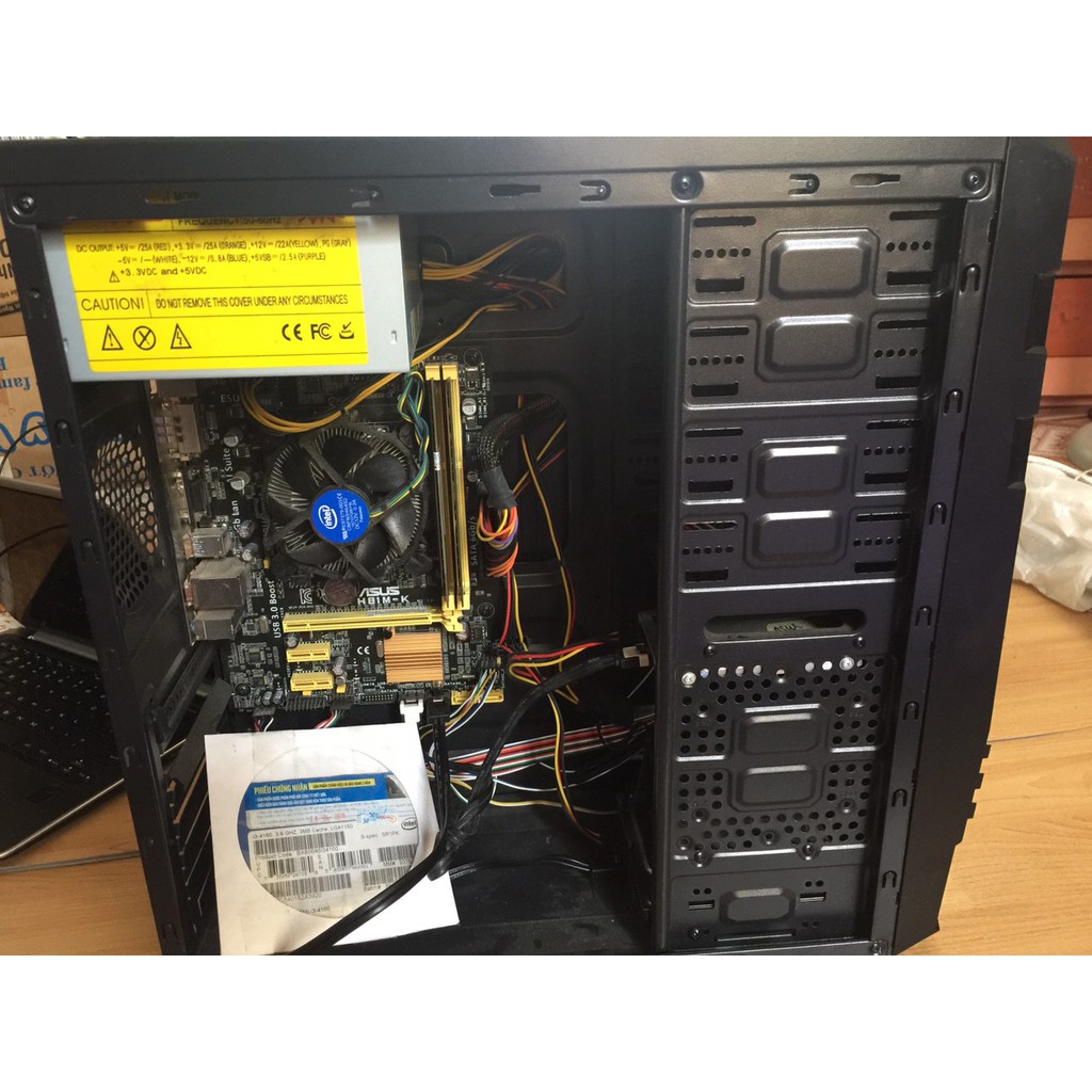 Thùng cpu i3 thế hệ 4 ssd 128g, hdd 250g, ram 6GB, main asus | BigBuy360 - bigbuy360.vn