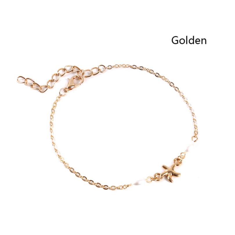 Lắc chân phong cách Boho trang trí sao biển và hạt ngọc trai trẻ trung cho nữ | BigBuy360 - bigbuy360.vn