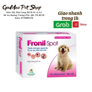Ống Nhỏ Gáy Fronil Spot Diệt Ve Rận Bọ Chét Cho Chó Mèo
