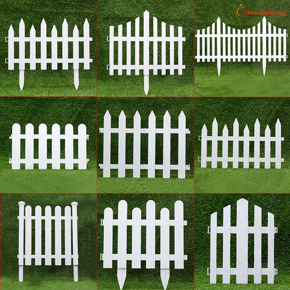 Hàng rào nhựa PVC màu trắng phong cách châu Âu trang trí sân vườn