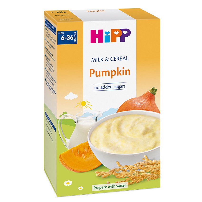 Hipp-Bột sữa với rau củ dinh dưỡng bí đỏ
