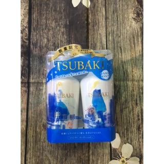 Bộ đôi sản phẩm Gội+Xả Tsubaki xanh 450ml/1 chai hàng chính hãng từ nhật bản
