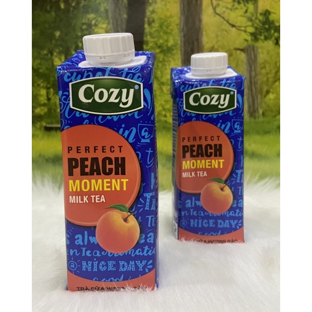 1 lốc 4 hộp trà Cozy sữa matcha/sữa đào