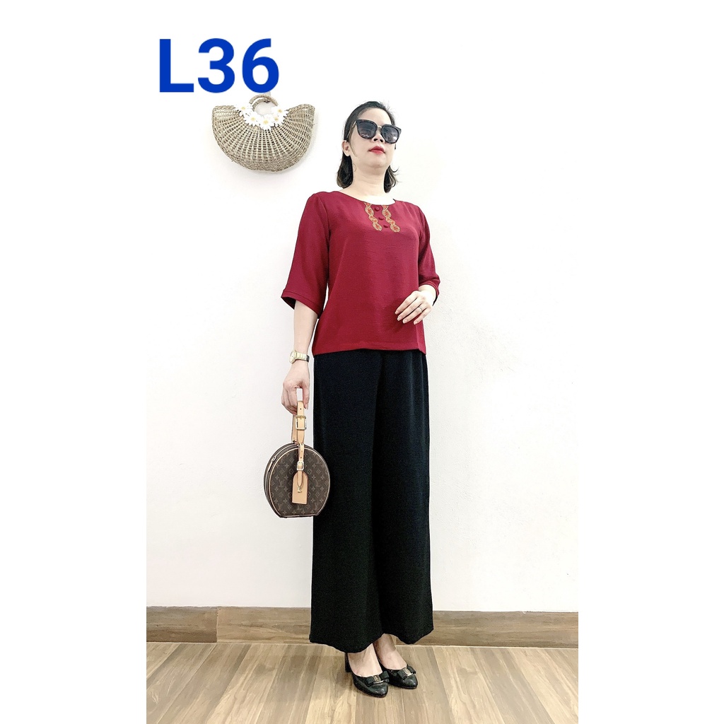 Đồ Trung Niên - Bộ Đũi Tay Lỡ Cao Cấp - Chất Vải Loại 1- Siêu Mềm, Siêu Mát Dành Cho Quý bà U50, U60, U70 - Laddy Store