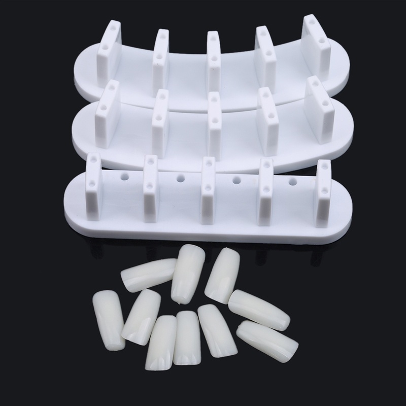 Set 3 giá đỡ tập làm móng + móng tay giả
