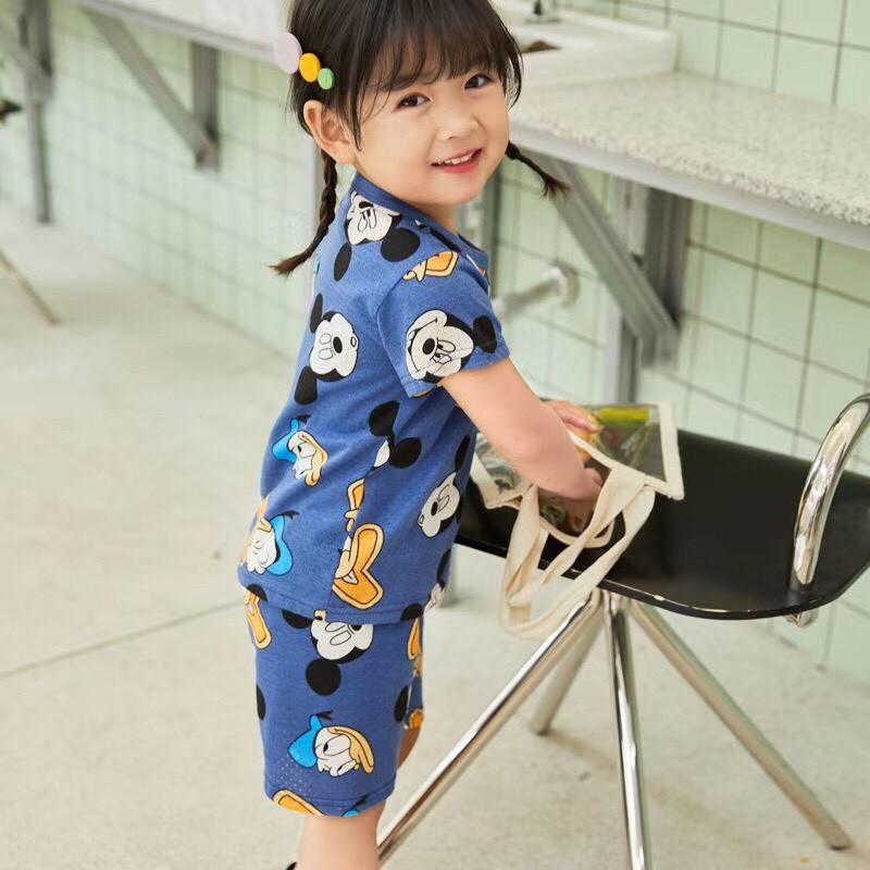 Đồ Bộ Thông Hơi Hàng Quảng Châu Loại Đẹp Chất mát cho bé size 90-150