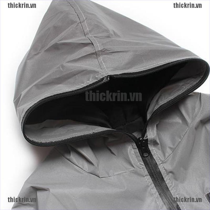 <Hot~new>Mens Waterproof Reflective Running Jacket Night Overcoat Outwear Windbreaker