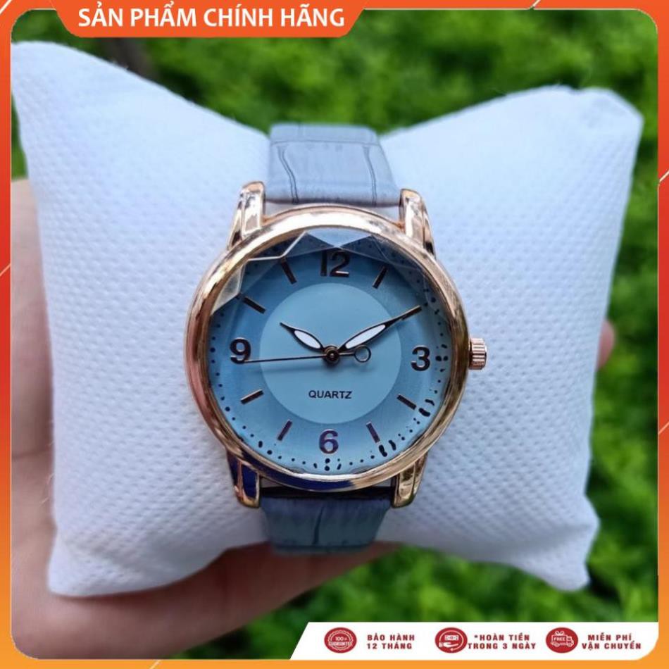 [Mã FAMAYFA2 giảm 10K đơn 50K] Đồng Hồ Nữ Ximili Dây Da Màu Xanh Cao Cấp, Trẻ trung Sang Trọng XM3 [SALE GIÁ SỐC]