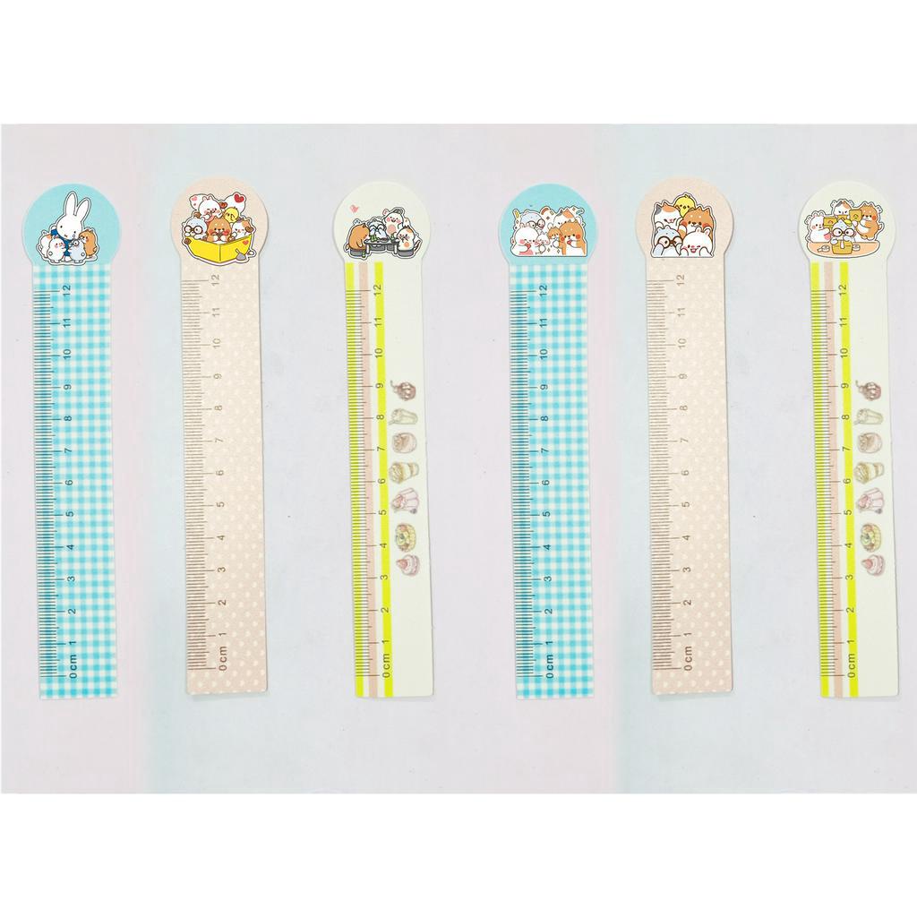 Thước kẻ dẻo tonton TPP23 thước kẻ 12 cm cute dễ thương hoạt hình thần tượng