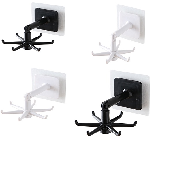 Móc treo đồ nặng chìa khóa vật dụng nhỏ 6 chấu xoay 360 độ thông minh