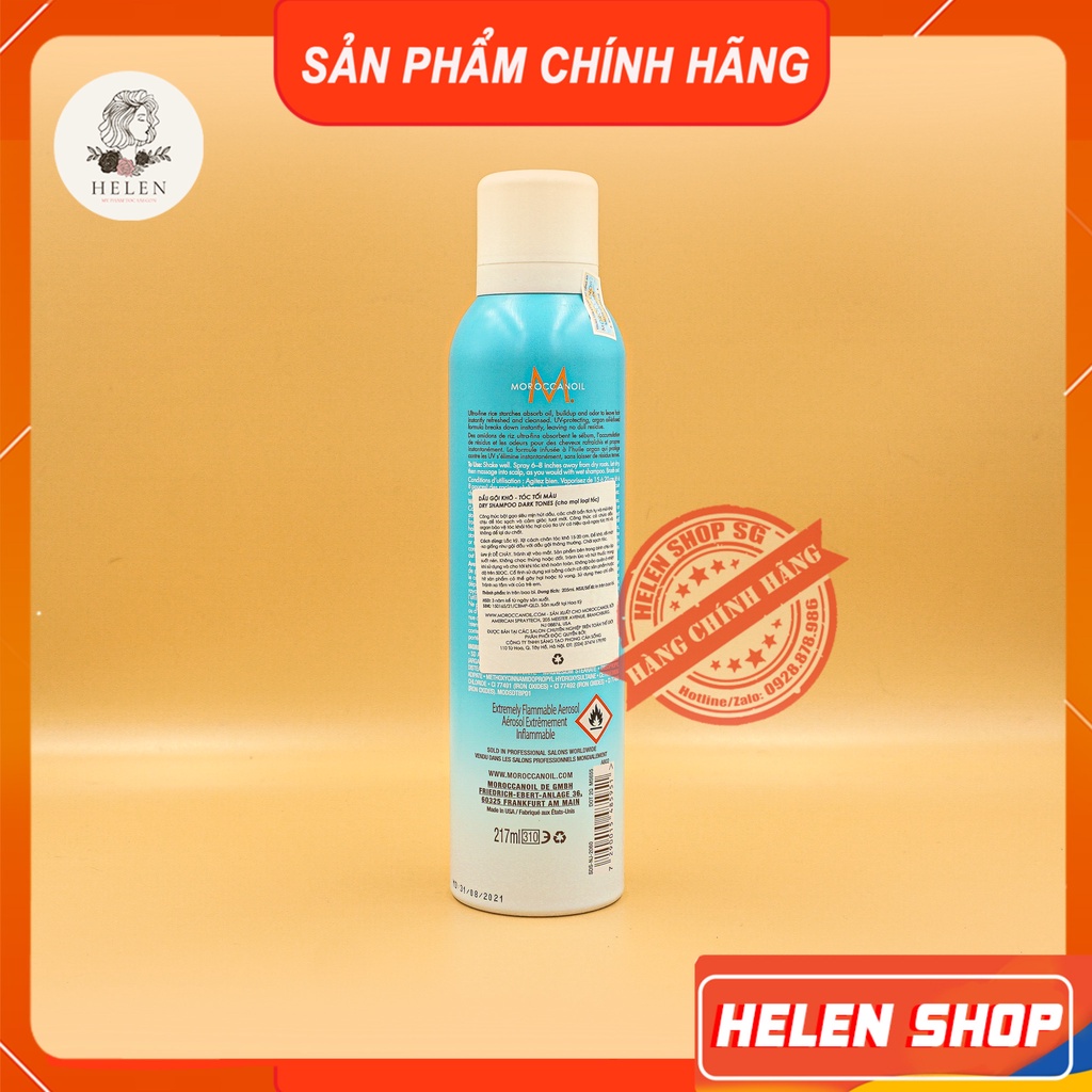Dầu Gội Khô Cho Tóc Tối Màu MOROCCANOIL DRY SHAMPOO DARK TONES