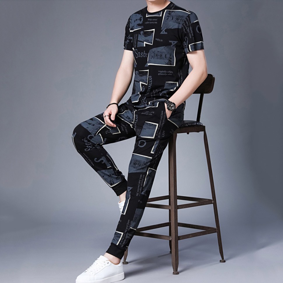 Bộ Đồ cotton Nam mùa Hè Dáng thể thao co giãn 4 chiều Mềm Mát | BigBuy360 - bigbuy360.vn