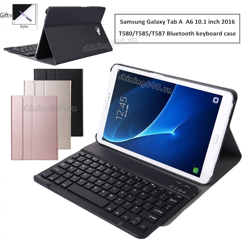 Bao Da Kèm Bàn Phím Bluetooth Cho Samsung Galaxy Tab A A6 10.1 '' 2016 Sm-T580 T585 T587 T580N