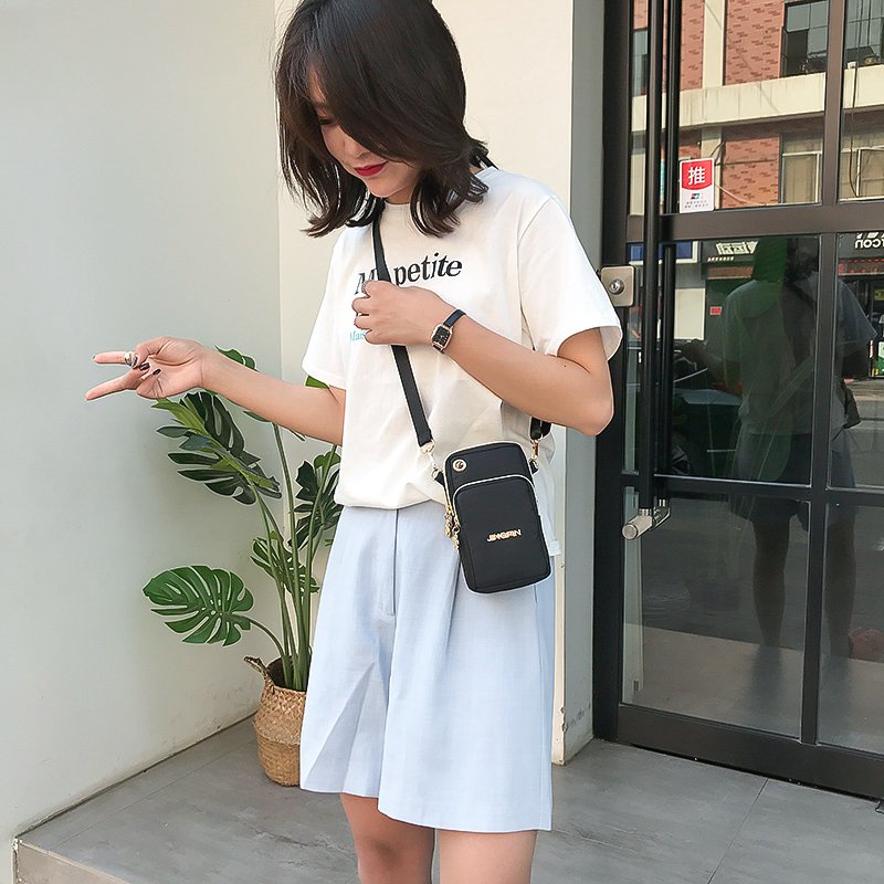 Túi đeo chéo nữ mini đeo tay tập thể dục tiện lợi vải dù chống thấm cao cấp HX152