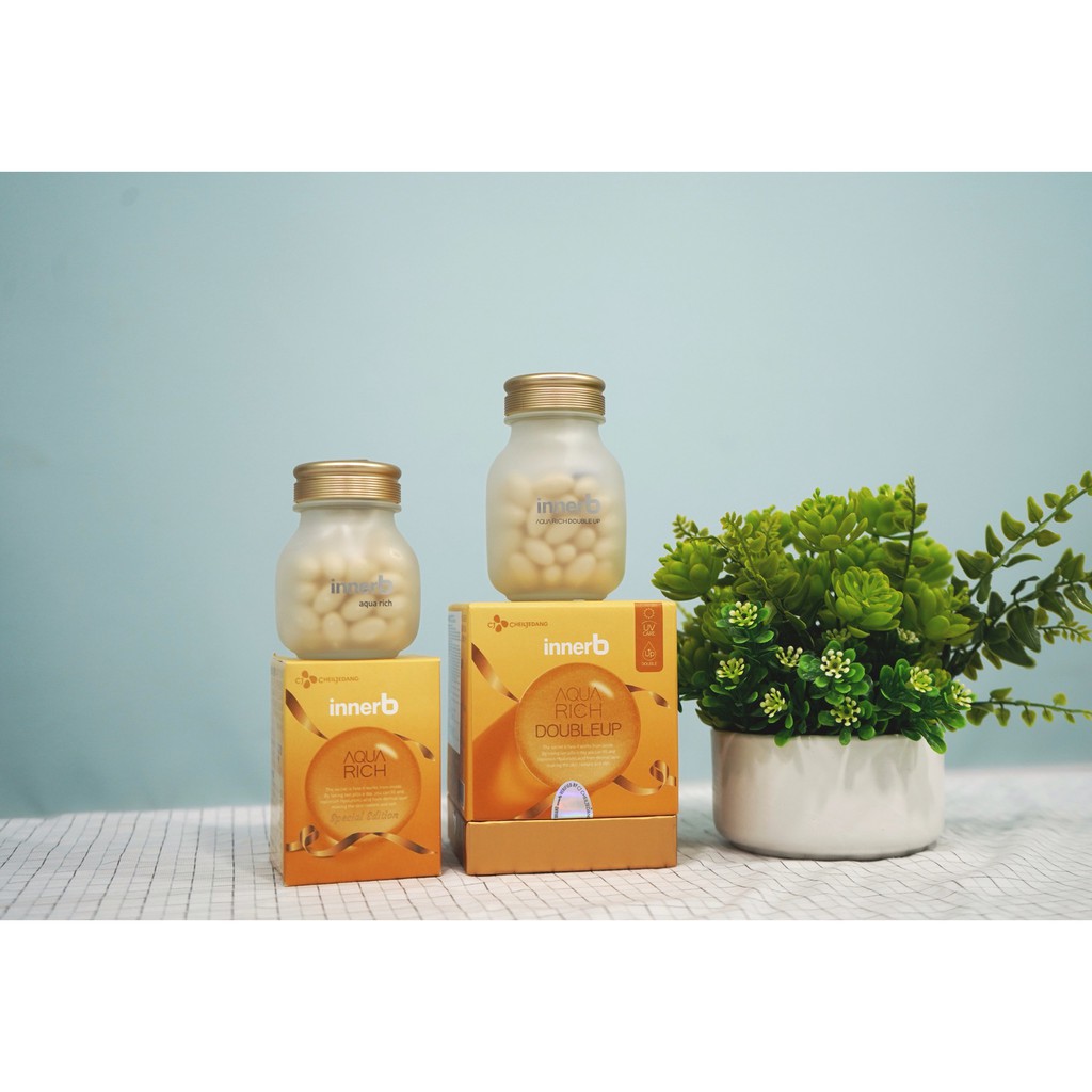 Viên uống CẤP NƯỚC VÀ COLLAGEN cho da Innerb Aqua Rich - HỘP 70 viên