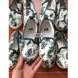 Slip On Bé Trai Đế Cói Cây Cọ H&M