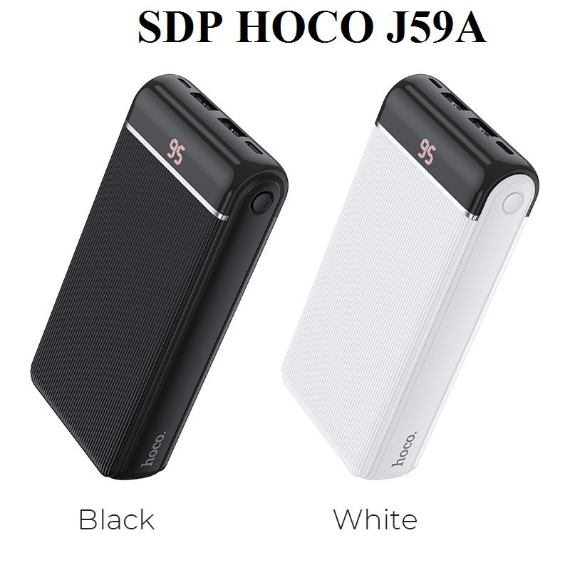 SẠC DỰ PHÒNG CHÍNH HÃNG HOCO 20.000mAh | Đa Cổng - Tốc Độ Đầu Ra Lên Đến 2.1A | Lỗi 1 Đổi 1 - 11000