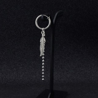 Khuyên tai Jungkook lông vũ hạt tròn bông tai BTS phong cách hàn quốc unisex V Suga Jimin