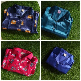 SET PIJAMA BỘ DÀI CHO BÉ (lụa satin)