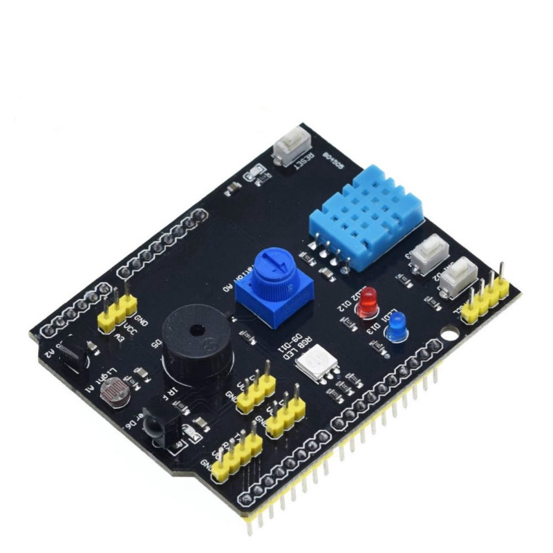 Bảng Mạch Cảm Biến Nhiệt Độ Độ Ẩm Dht11 Lm35 Cho Arduino Uno R3 Rgb Led IR Receiver Buzzer I2C