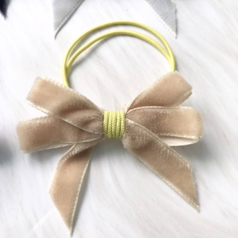 Dây buộc tóc nơ nhung 4 cánh 9 màu dễ thương cho bạn gái