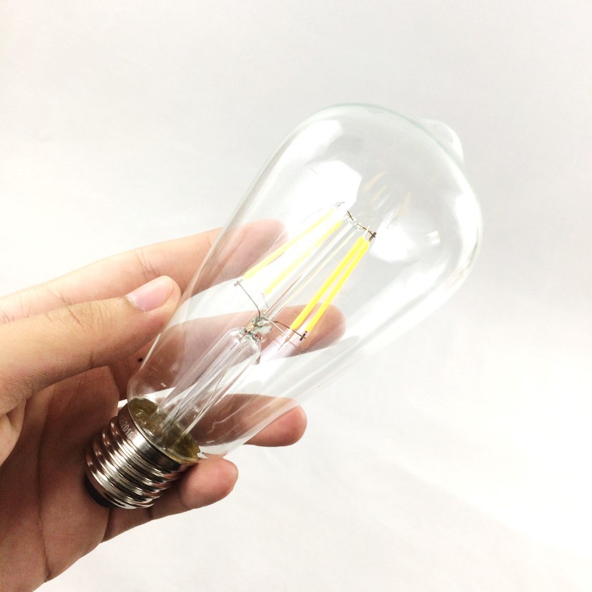Bóng đèn trang trí led giả dây tóc Edison ST64 Greennetworks (ánh sáng vàng)