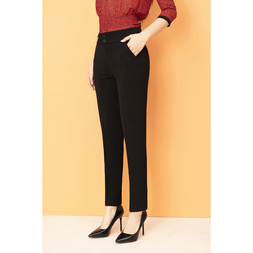 Quần Baggy Nữ Công Sở Lưng Cạp Cao LUPERI LFQD269 Chất Đũi Siêu Mát Không Nhăn Không Xù