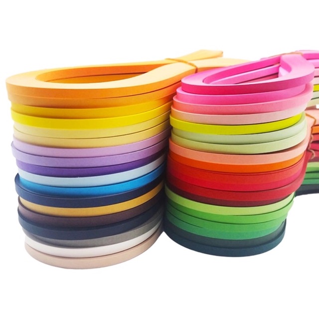 Giấy sợi Quilling loại rộng 5mm cho người mới tập làm